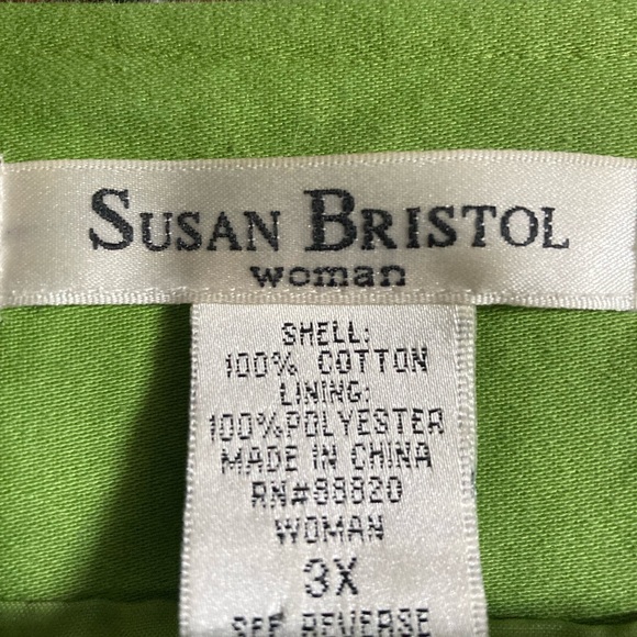 SUSAN BRISTOL Embroidered 💯 Percent Cotton Jacket Size 3X - Picture 4 of 8